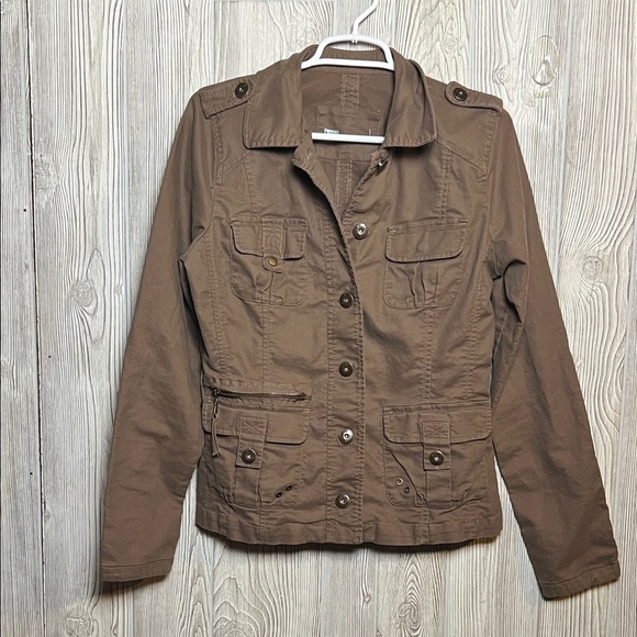 Women's Brown Utility Jacket Maurice’s Size Medium - Picture 1 of 5
